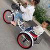 SAeWare Toddler Pedal tricycles for Age 2-10,Trike,Chain Bike,Tandem trikes with Rear seat,Kids tricycles with Single Brake,3 Wheelers,Spoke Wheel (Red 14 in) view 2