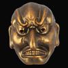 XMKJCHA Resin Prajna Demon King Mask Halloween Cosplay Full Face Mask(Copper) view 1