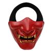 XMKJCHA Japanese Mask Cosplay Mask Japanese Samurai Mask Ghost Warrior Oni Mask for Halloween Cosplay Punk Costume Prop(Type a) view 1