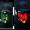 XMKJCHA Japanese Mask Cosplay Mask Japanese Samurai Mask Ghost Warrior Oni Mask for Halloween Cosplay Punk Costume Prop(Type a) view 3