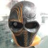 XMKJCHA Horror Army Deathstroke Airsoft Mask Paintball Cosplay Halloween Costume Mask Props(Ancient Silver-b) view 1