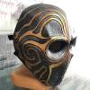 XMKJCHA Horror Army Deathstroke Airsoft Mask Paintball Cosplay Halloween Costume Mask Props(Ancient Silver-b) view 2