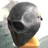 XMKJCHA Horror Army Deathstroke Airsoft Mask Paintball Cosplay Halloween Costume Mask Props(Ancient Silver-b) view 3