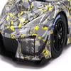 Chevy Z06 GT3.R Gray and Yellow Graphics Sebring Test Car (2022) 1/18 Model Car by Top Speed TS0540 view 4