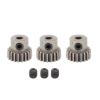 3pcs RC Car Motor Gear M0.6 3.17mm Diameter Powder Steel Alloy Pinion Motor Gear Replacement (21T) view 1