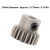3pcs RC Car Motor Gear M0.6 3.17mm Diameter Powder Steel Alloy Pinion Motor Gear Replacement (21T) view 2