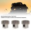 3pcs RC Car Motor Gear M0.6 3.17mm Diameter Powder Steel Alloy Pinion Motor Gear Replacement (21T) view 4