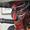 XMKJCHA Newcomer Japanese Mask Halloween, Longhorn Hannya Mask Painted Pendant Props Wearable Masks for Cosplay Party(Type 9) view 2