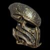 XMKJCHA Resin Predator Cosplay Mask Halloween Party Game Costume Predator Warrior Mask Props(Copper - C) view 2