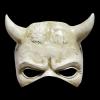 XMKJCHA Resin The Black Phone Mask Halloween Party Game Theme Costume Cosplay Mask Props(Half Face Mask - B) view 1