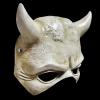 XMKJCHA Resin The Black Phone Mask Halloween Party Game Theme Costume Cosplay Mask Props(Half Face Mask - B) view 2