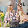 Dimple Milo Bunny Stuffed Animal - Animated Interactive Soft Bunny Plush Toy with Peek-a-Boo Feature and Singing Songs - Perfect Christmas Baby Stuffed Animal Gift for Ages 0 and Up, Grey view 2