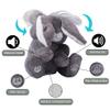 Dimple Milo Bunny Stuffed Animal - Animated Interactive Soft Bunny Plush Toy with Peek-a-Boo Feature and Singing Songs - Perfect Christmas Baby Stuffed Animal Gift for Ages 0 and Up, Grey view 4