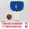 Franklin Sports NBA Dallas Mavericks Mini Over The Door Basketball Hoop - Kids Indoor Mini Hoop with Ball - NBA Fan Shop Toy for Bedroom + Office - Over The Door Set view 2