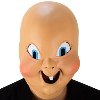 XMKJCHA Happy Death Day Killer Mask Latex Halloween Cosplay Full Face Mask