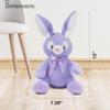 Dimple Bella Bunny Stuffed Animal - Animated Interactive Soft Bunny Plush Toy with Peek-a-Boo Feature and Singing Songs - Perfect Christmas Baby Stuffed Animal Gift for Ages 0 and Up, Purple view 3