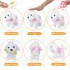 GOBRILLFUN Electronic Dog, Interactive Plush Puppy, Walking, Barking, Tail-Wagging Stuffed Dog, Dress-Up, Pet Care Sets, Birthday, Realistic Fun for Girls Boys Aged 3-6 Years view 4
