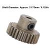 3pcs RC Car Engine Transmission M0.6 3.175 mm Bore Steel Powder Alloy Sprocket Motor Gear Replacement (26T) view 2
