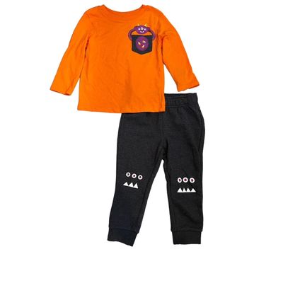 5 STAR BUYER RATED Kids' 2 Pieces Halloween Clothing - Monster and Candy Corn, 3T (Compatible with Cat & Jack)