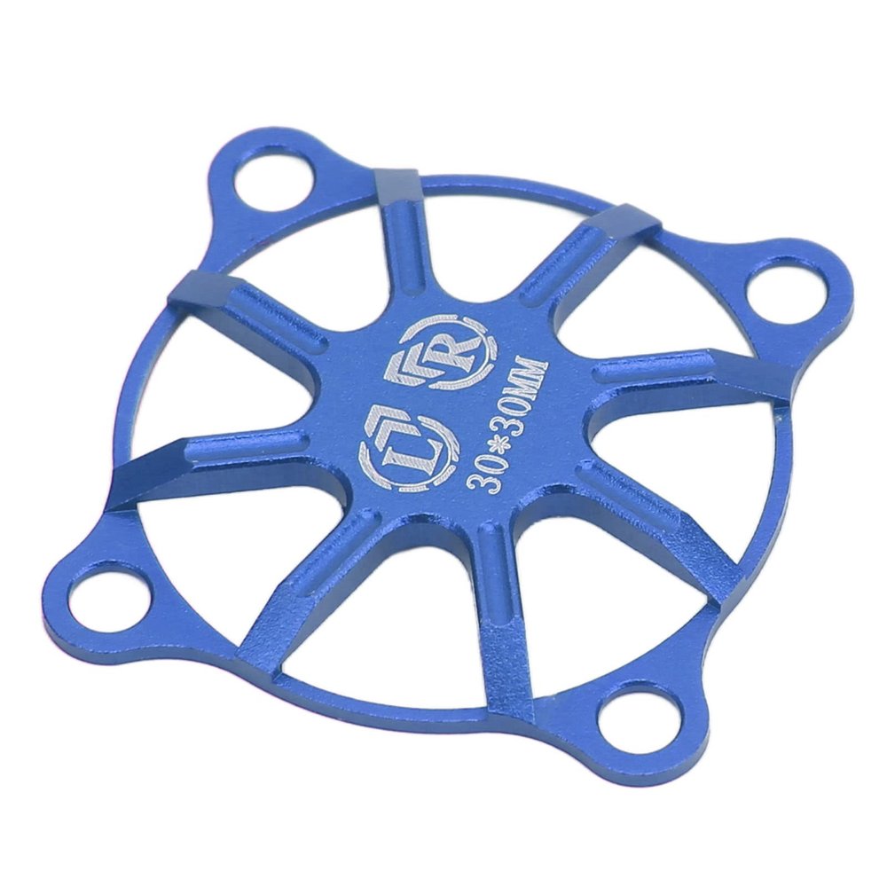 Fan Cover, RC Cooling Fan Cover Small Aluminum Alloy Remote Control Car Electric Motor ESC Cooling Fan Cover 30x30mm Motor Cooling Fan Cover for RC Motor ESC Cooling Fan Cover