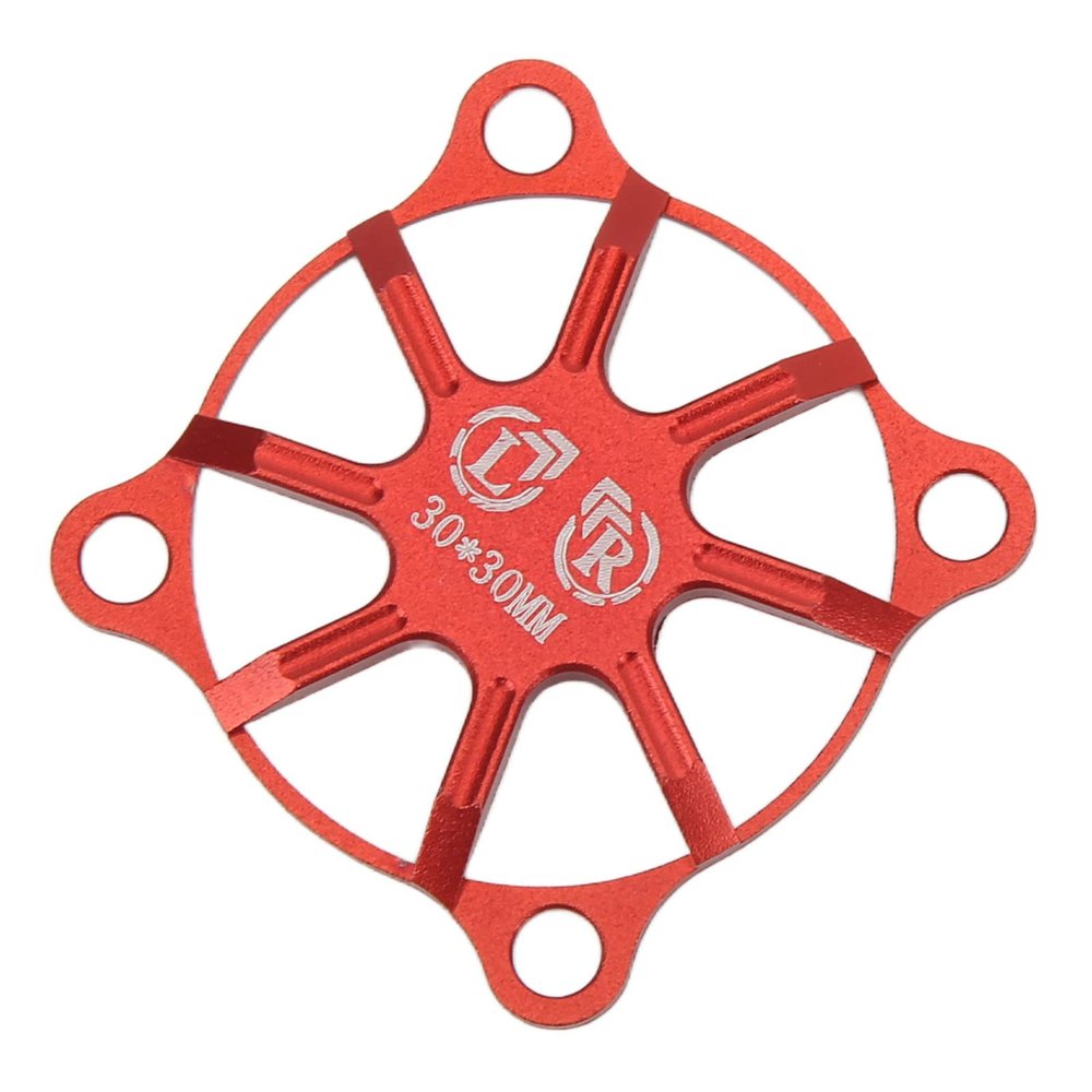 Fan Cover, RC Cooling Fan Cover Small Aluminum Alloy Remote Control Car Electric Motor ESC Cooling Fan Cover 30x30mm Motor Cooling Fan Cover for RC Motor ESC Cooling Fan Cover