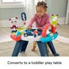 Fisher-Price 3-in-1 Spin & Sort Infant Activity Center and Toddler Play Table, Navy Dashes- Unisex view 3