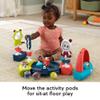 Fisher-Price 3-in-1 Spin & Sort Infant Activity Center and Toddler Play Table, Navy Dashes- Unisex view 4