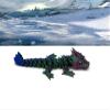 Baby Dragons with Dragon Egg, Articulated Baby Crystal Dragon, Rose Dragon, Orchid Dragon, Gemstone Dragon, Fidget Toy for Autism ADHD BD001 (Rose Dragon with Egg, RGB - Red Green Blue) view 3
