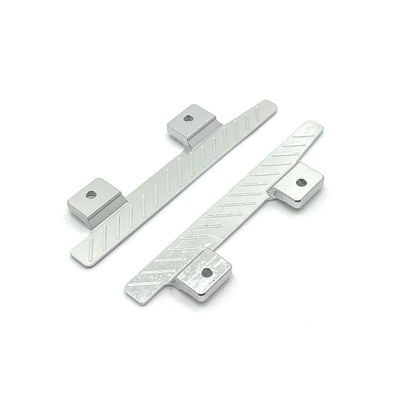 DAIHAOUU for MN82 LC79 Metal RC Rock Sliders Side Pedal Decoration 1/12 RC Car Upgrade Parts Accessories(Silver)