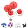 4pcs Metal Brake Disc Wheel Hex Hub Adapter 12mm for Tamiya TT01 TT02 HPI HSP 94123 for Sakura D4 1/10 RC On Road Racing Car(Purple) view 2