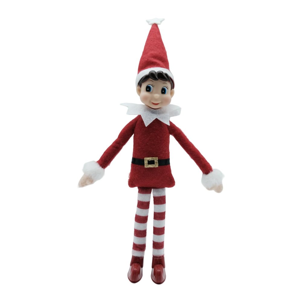 LovelfStory Christmas Stand Doll Plush Toy Elf Dolls for Christmas Festival Gifts