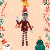 LovelfStory Christmas Stand Doll Plush Toy Elf Dolls for Christmas Festival Gifts view 3