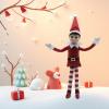 LovelfStory Christmas Stand Doll Plush Toy Elf Dolls for Christmas Festival Gifts view 4