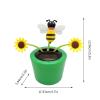 Solar Dancing Sunflower Toy - Swing Dancing Flower in Pots, Sunflower Solar Dancing Solar Toys Solar Dancing Flower, Car Swinging Dancing Toy, Shaking Head Ornament, Car Windowsill Decoration view 4