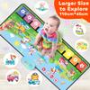 MOMUSE Piano Music Mat with 80 Sounds, Large Animal Car Touch Blanket Playmat Carpet Musical Toddlers Toys 1-3, Floor Keyboard Dance Sensory Educational Mat Boys Girls Gifts for 1 2 3 4 5 Years Old view 3