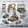 86-In-1 Army Men Toys for Boys 4-7 6-8 8-12, Military Base/Truck/Kayak Boat/Motorcycle/Helicopter/Army Men Action Figures/ Weapon Gear Accessories, Military Combat Toys Boys Christmas Birthday Gifts view 2