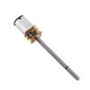 12V 400RPM N20 Micro Gear Motor, Thread Shaft Motor, Long Shaft Motor with Gear Box for Robot Model Aircraft 16mm Shaft M4x55mm view 1