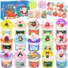 15 Pack Christmas Butter Slime Kit, Goodie Bag Stuffers, Colorful Slime Party Favors for Kids, Soft and Non-Sticky, Advent Calendar 2025, Chritmas Gifts, Putty Toys for Girls Boys view 1
