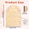 ORIGACH My First Year Baby Growth Photo Display Wood Board - 12 Months Newborn Milestones Picture Frame - Neutral Baby Keepsake Board 1st Birthday Party Nursery Decor New Mom Gift - Pink Butterfly view 2