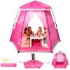 Princess Pop-up Play Tent for Girls: 78"x66" Large Playhouse Castle for Kids Indoor & Outdoor (Pink) view 1