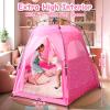 Princess Pop-up Play Tent for Girls: 78"x66" Large Playhouse Castle for Kids Indoor & Outdoor (Pink) view 4