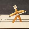 CoudarTitie Wooden Puppet Set for Interactive Family Fun, Wood Tool view 3