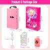 137 Pcs Doll Closet Playset Clothes and Accessories for 11.5 Inch Dolls, Included Princess Dresses,Fashion Dresses,Casual Clothing,Swimsuits,Bags,Shoes,Doll Dress up Toys for Girls Kids Toddlers Gifts view 3
