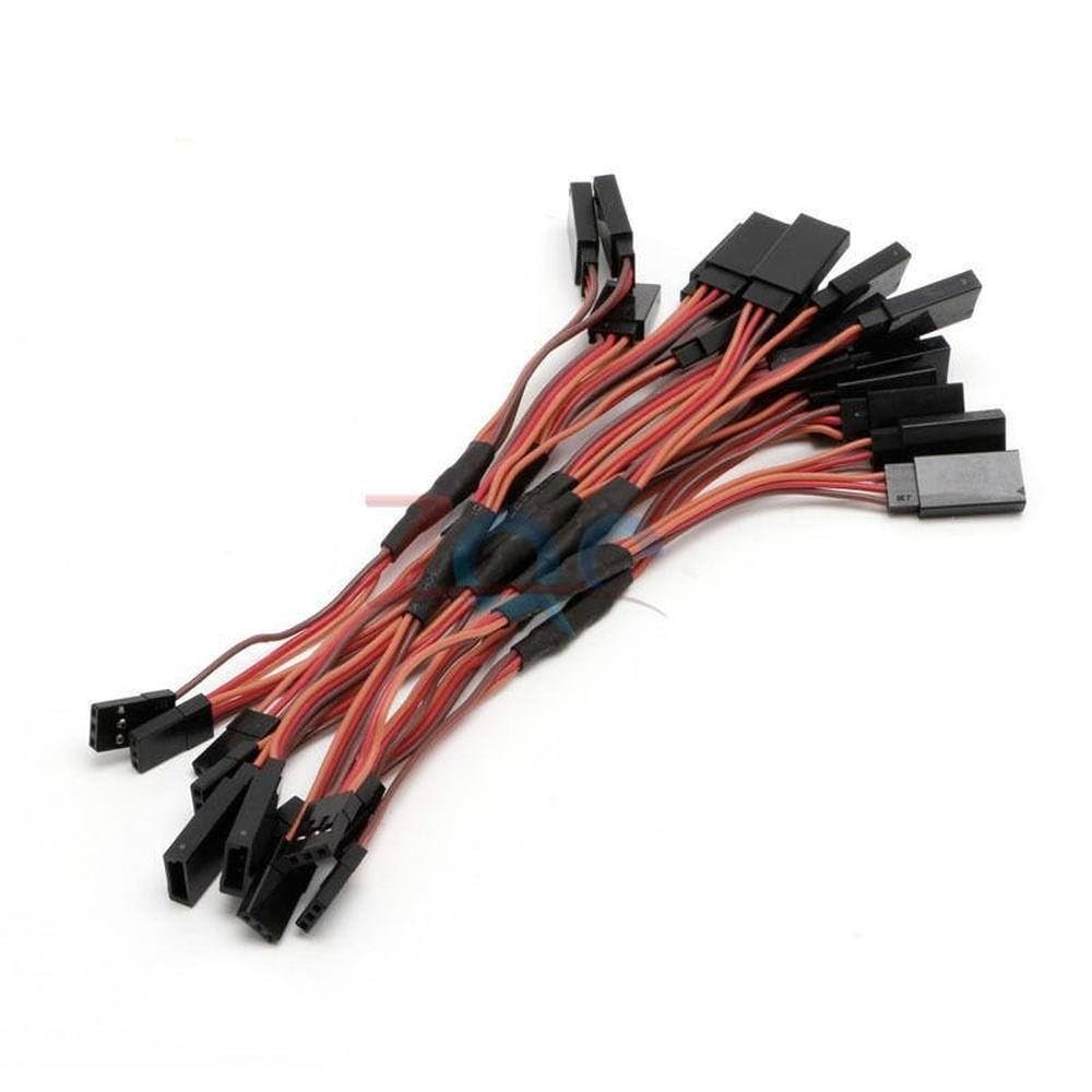 10PCS 150mm Servo RC Y Style Male to Female JR Wire Cord Extension Lead Cable Connector
