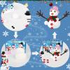 Do You Want to Build a Snowman,9 Pack Putty Slime Kit with Snowman Accessories,Build, Melt & Rebuild Fun,Stress Relief Toy Party Favors Birthday Gifts for Girls and Boys. view 3