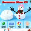 Do You Want to Build a Snowman,9 Pack Putty Slime Kit with Snowman Accessories,Build, Melt & Rebuild Fun,Stress Relief Toy Party Favors Birthday Gifts for Girls and Boys. view 4