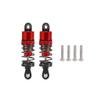 1/10 RC Oil Leakproof Shocks,2Pcs Adjustable Oil Filled Shocks 52mm-120mm for 1/10 RC Buggy Truggy On Road Touring Drift Cars Monster Trucks Upgrade Parts (2PCS 55mm Red) view 1