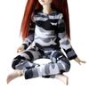 Minifee doll army outfit military gray camouflage pants and pullover view 1