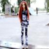 Minifee doll army outfit military gray camouflage pants and pullover view 3