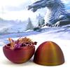 3D Printed Dragon Egg with Dragon Inside, Articulated Crystal Dragon in Egg, Executive Dragon Fidget Desk Toys for Gifts, Home Office Decor D001-S5 (RPG-Red Purple Gold) view 4